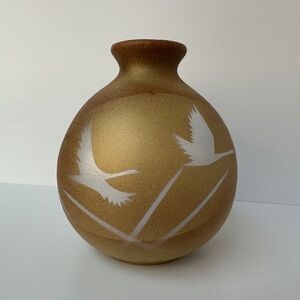 VTG Kutani Ware Ceramic Small Bud Vase Handcrafted Japanese Decor Unique Antique